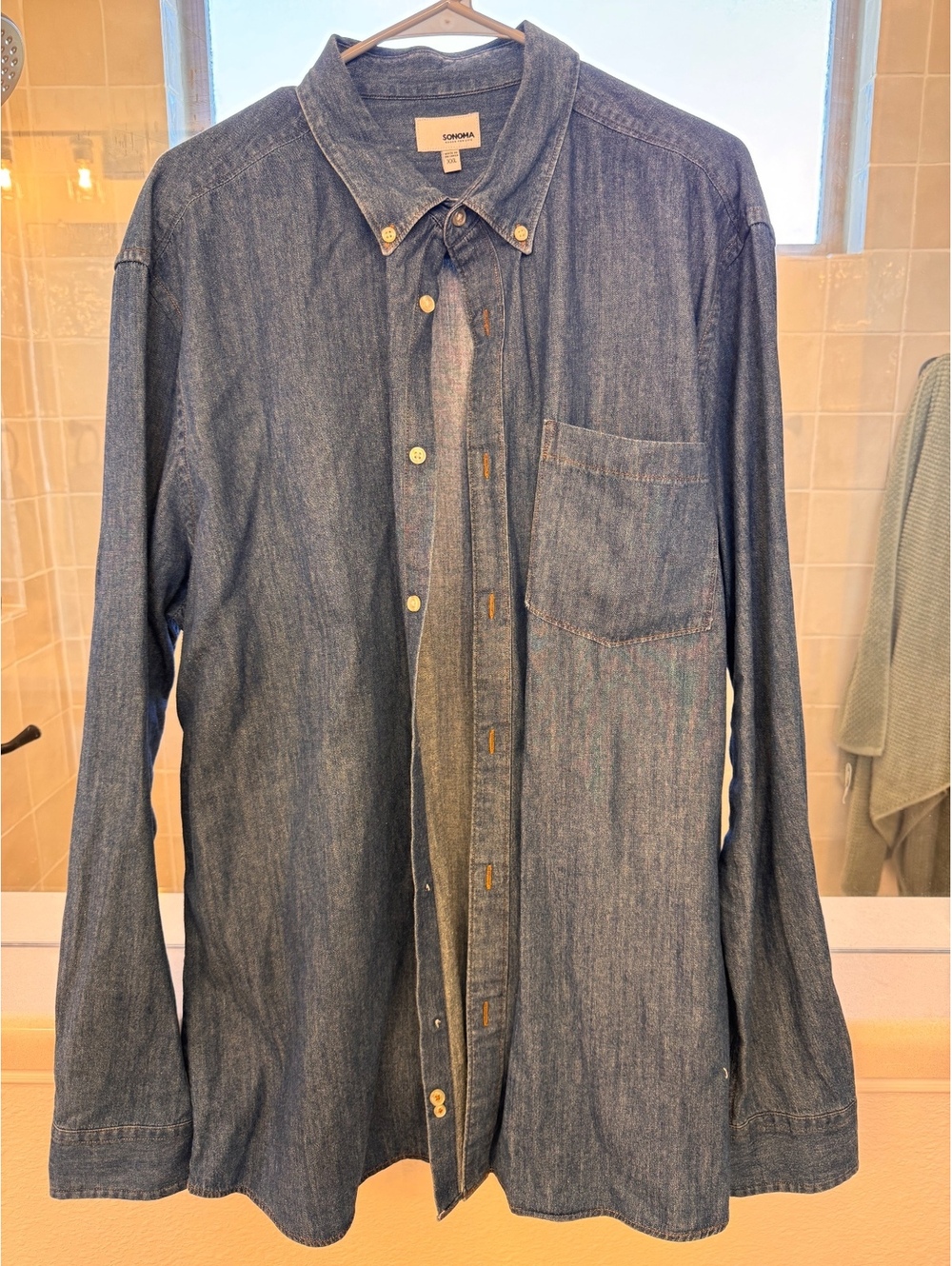 Sonoma XXL Denim Button-Up Shirt